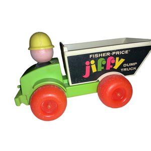 Fisher Price Jiffy  Push Dump Truck 156